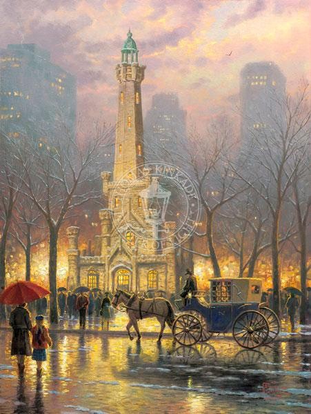 Thomas Kinkade Chicago Water Tower